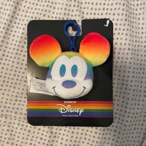 Disney Mickey Mouse pride plush keychain